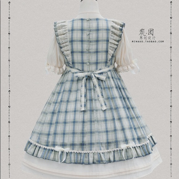 SOLD - Lolita Dorothy Country Baby Doll OP Dress BNT Set - Picture 2 of 8